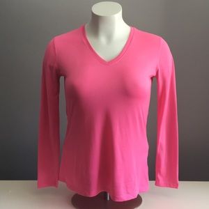 Nike Long Sleeve Dri-Fit V-Neck Long LengthT-shirt